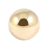 Zircon Steel Threaded Balls (Gold colour PVD) - SKU 29847