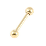 Zircon Steel Micro Barbells 1.2mm (Gold colour PVD) - SKU 29873