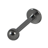 Black Steel Labret 1.2mm, 9mm, 3mm