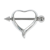 Heart Nipple Shield with Bar - SKU 29946