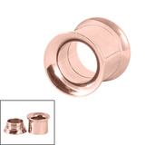Rose Gold Steel Internal Thread Double Flared Eyelet - SKU 29966