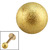 Zircon Steel Threaded Shimmer Balls 1.6mm (Gold colour PVD) - SKU 29995