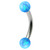Steel Micro Curved Barbell with Synthetic Opal Balls 1.2mm - SKU 30216