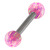 Steel Barbell with Synthetic Opal Ball Double Ended 1.6mm 1.6mm, 14mm, 5mm, Pink Opal - alternative image