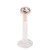 Bioflex Push-fit Labret with Rose Gold Steel Jewelled Top (2.35mm Disk) - SKU 30486