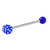 Acrylic Single Dice Barbell 1.6mm 12mm / Blue (one bar only) - alternative image