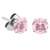 Steel Ear Stud Earrings - Claw Set Jewelled - SKU 30724