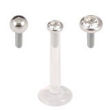 Multipacks - Bioflex Push-fit Labret with Mix Steel Tops Set - SKU 31006