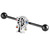 Black Steel Industrial Scaffold Barbell with Fairground Big Wheel 1.6mm, 38mm, 5mm, Fairground - alternative image