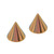 Titanium Threaded Cones and Spikes 1.2mm 1.2mm, 3mm base, 3mm height. Pair of Cones, Gold - alternative image