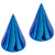 Titanium Threaded Cones and Spikes 1.6mm 1.6mm, 4mm base, 6mm height. Pair of Cones, Blue - alternative image