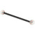 Black Steel Industrial Scaffold Barbell with Synthetic Opal Balls 1.6mm, 32mm, 5mm, White Opal - alternative image