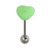 Steel Barbell with Silicone Cover - Heart - SKU 31962