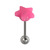 Steel Barbell with Silicone Cover - Star - SKU 31980