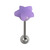 Steel Barbell with Silicone Cover - Star - SKU 31981
