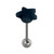 Steel Barbell with Silicone Cover - Star - SKU 31982