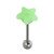 Steel Barbell with Silicone Cover - Star - SKU 31987