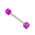 Acrylic Double Dice Barbell 1.6mm 1.6mm, 16mm, Purple - alternative image
