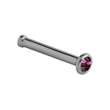 Titanium Jewelled Nose Bone Purple