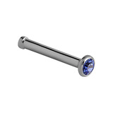 Titanium Jewelled Nose Bone Sapphire Blue