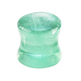 Green Fluorite Stone Double Flared Tapered Plug - SKU 32107