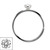 Sterling Silver Hoops - Claw-set Jewelled Nose ring H143 - SKU 32222