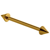 Titanium Coned Micro Barbells 1.2mm 1.2mm, 6mm, 3mm, Gold