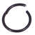 Black Titanium Hinged Segment Ring (Clicker) - SKU 32368