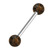 Steel Barbell with Palm Wood Balls - SKU 32528