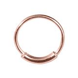 Rose Gold Plated Silver Hoops, Earrings RG-H144A:- Gauge 0.6mm. Internal Diameter 7mm. (1 PAIR)
