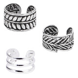 Multipacks - 925 Sterling Silver Ear Cuffs - SKU 32580