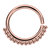 Rose Gold Steel Tribal Continuous Twist Ring (Seamless Ring) - SKU 32587