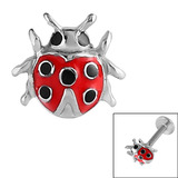 Steel Threaded Attachment - 1.2mm Cast Steel Ladybird - SKU 32689