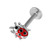 Steel Labret with Ladybird Attachment 1.2mm - SKU 32691
