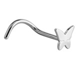 Steel Butterfly Nose Stud - SKU 32703