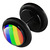 Acrylic Logo Fake Plug - Rainbow - SKU 32706