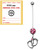 Sterile Pregnancy Belly Bars Baby Feet (PTFE) - SKU 32737