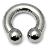 Steel Circular Barbell (CBB) 6mm 8mm 10mm Large Gauge 6mm, 22mm, 10mm, Internal Thread