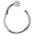 Steel Hinged Segment Ring with a Jewelled Ball (Clicker) - SKU 32912