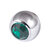 Titanium Threaded Jewelled Balls 1.2x4mm - SKU 32915