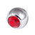 Titanium Threaded Jewelled Balls 1.2x4mm - SKU 32922