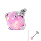 Steel Claw Set Opal for Internal Thread shafts in 1.2mm (0.9mm) Pink Opal, 1.2mm, 3mm