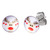 Steel Ear Stud Logo Earrings - Christmas Xmas - SKU 33078