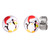 Steel Ear Stud Logo Earrings - Christmas Xmas - SKU 33079