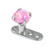 Titanium Dermal Anchor with Steel Claw Set Opal 2.5mm, Steel Claw Set Pink Opal - alternative image