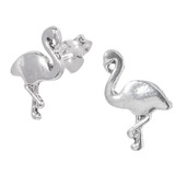 Sterling Silver Frida Flamingo Ear Stud Earrings ES25 - SKU 33199