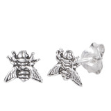 Sterling Silver Honey Bee Ear Stud Earrings ES19 - SKU 33200