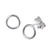 Sterling Silver Simple Circle Silver Ear Stud Earrings ES22 - SKU 33201