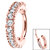 Steel 2.2mm Pave Set Jewelled Edge Hinged Clicker Ring - SKU 33543