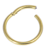 Titanium Hinged Segment Ring (Clicker) 1.2mm, 7mm, Gold
